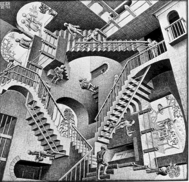 I had an opportunity to see an M.C. Escher exhibit, and I loved so many of 